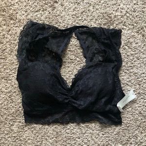 Black Lace Bralette - NWT